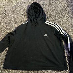 Black, Adidas Crop sweatshirt
